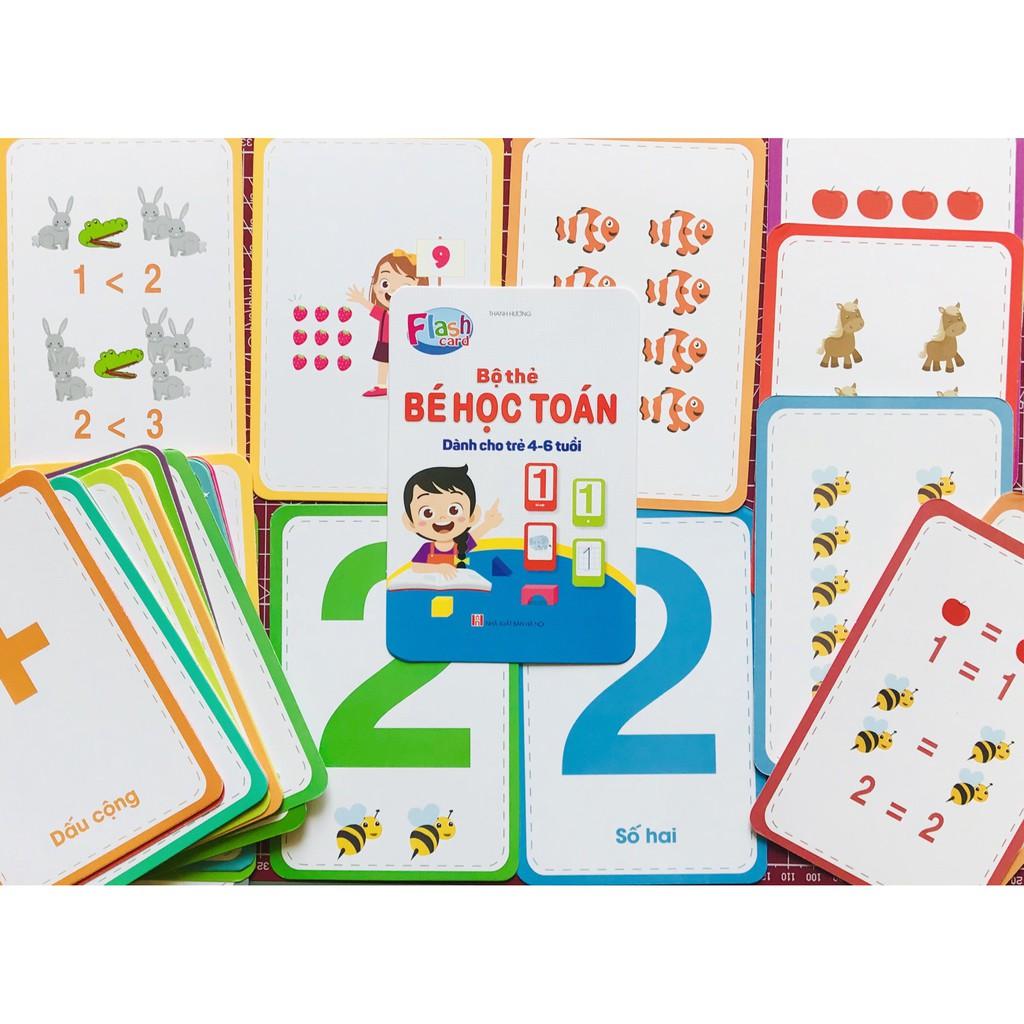 Bộ thẻ flashcard chữ ghép và chữ cái, chữ số cho bé học tiếng việt(khổ lớn 10x15cm)