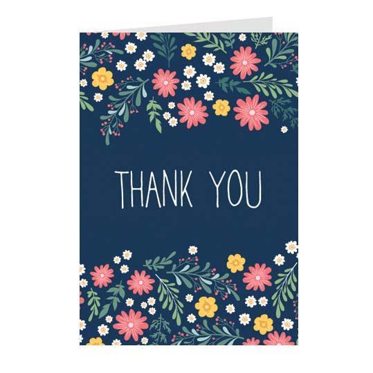 Thiệp cảm ơn thank you - Thiệp Grey 10x15cm - 10-TY14