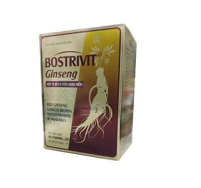 BOSTRIVIT GINSENG 60 viên - bổ sung dinh dưỡng, bảo vệ sức khỏe người già