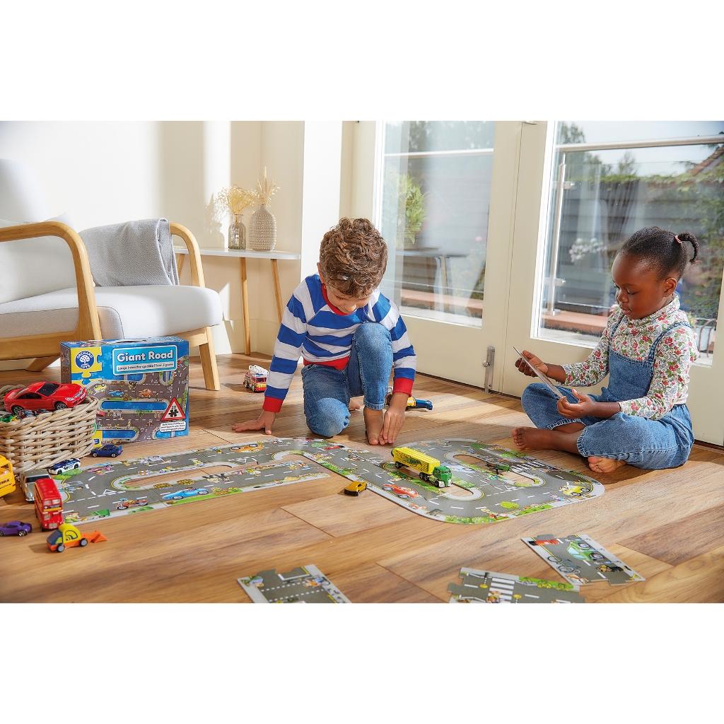 Trò chơi trí tuệ GIANT ROAD - Orchard Toys kích thích trí tưởng tượng, tăng kiến thức giao thông
