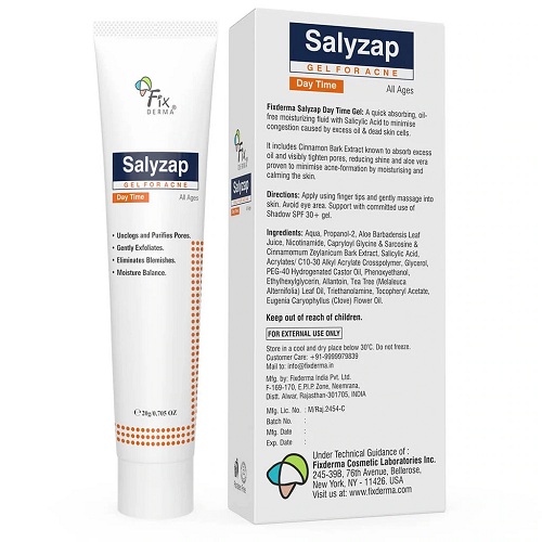 Gel Trị Mụn Fixderma Salyzap Gel For Acne (Dùng ban ngày) 20g