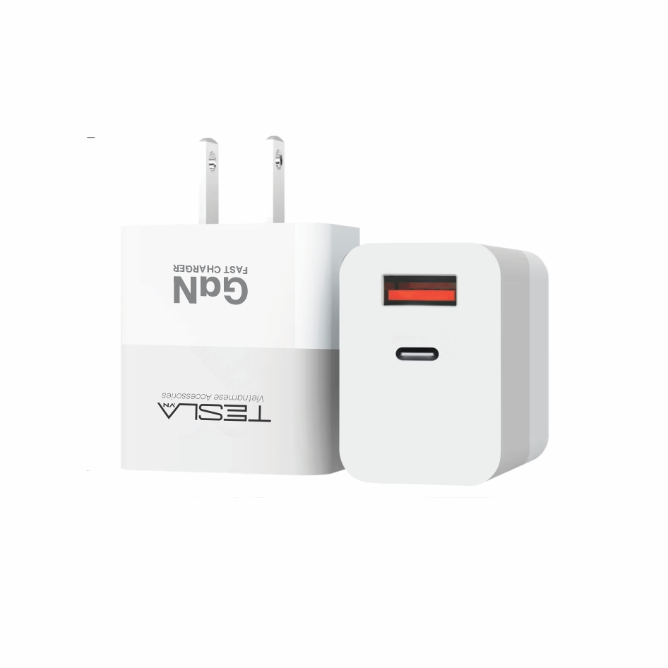 Củ sạc điện thoại hàng chính hãng TESLA TL11 Cổng USB và Cổng TypeC | Bảo hành 12 tháng 1 đổi 1 | Made in Việt Nam