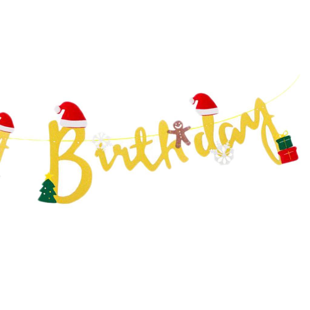 Bunting Banner Garland Decoration Supplies Happy Anniversary, Golden