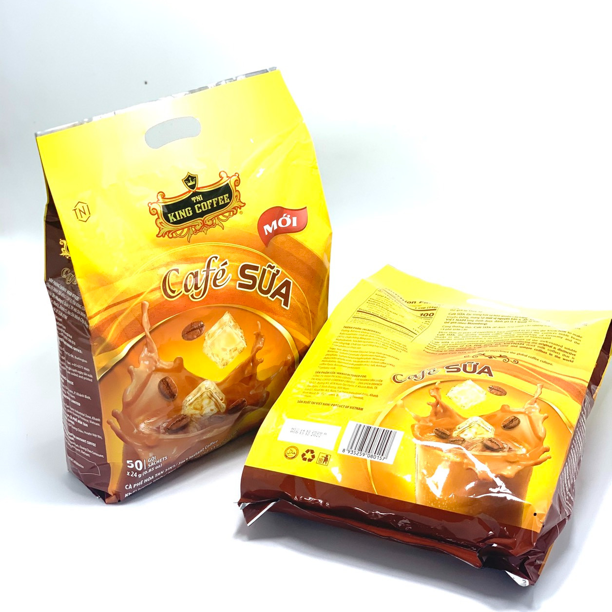 Combo 2 Túi Cà Phê Sữa King Cofffee (50 gói x 20g)