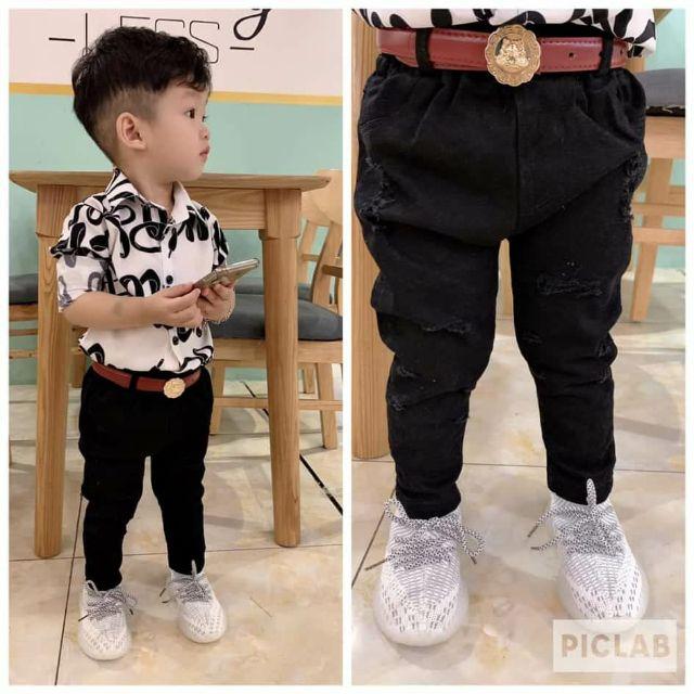 Quần kaki cho bé trai, bé gái mềm mát, co giãn 4 chiều
