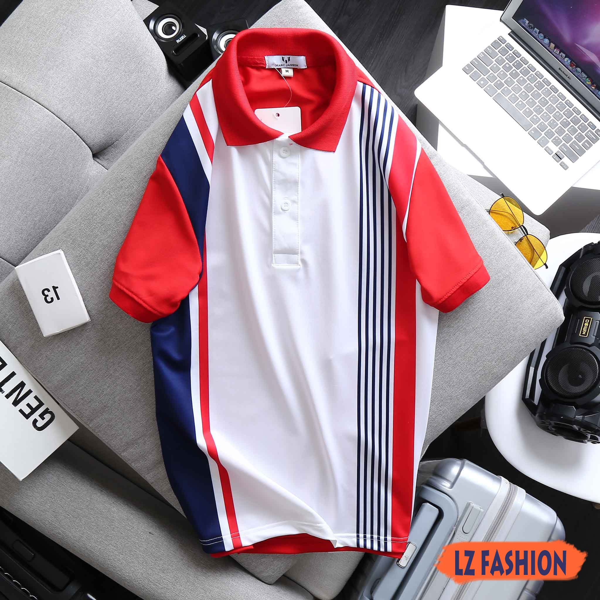 Áo Thun Nam Cổ Polo In Nhiệt Họa Tiết Bắt Mắt - LZ FASHION - LZPS154