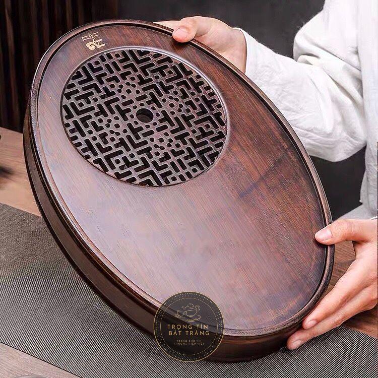 Khay Trà Tre Cao Cấp Bầu Dục KT 15