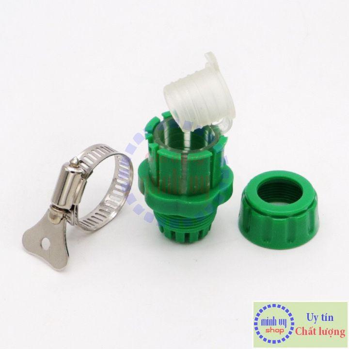 Nối nhanh ống mềm 14mm với vòi nước để tưới cây,rửa xe - Cut nối nhanh ống nước mềm 14-16mm với vòi nước NNCG