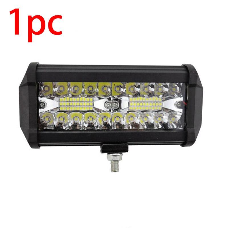 Đèn chiếu sáng xe ô tô 7 inch LED tại chỗ làm việc chùm tia sáng kết hợp ba hàng thanh đèn lái xe trên đường