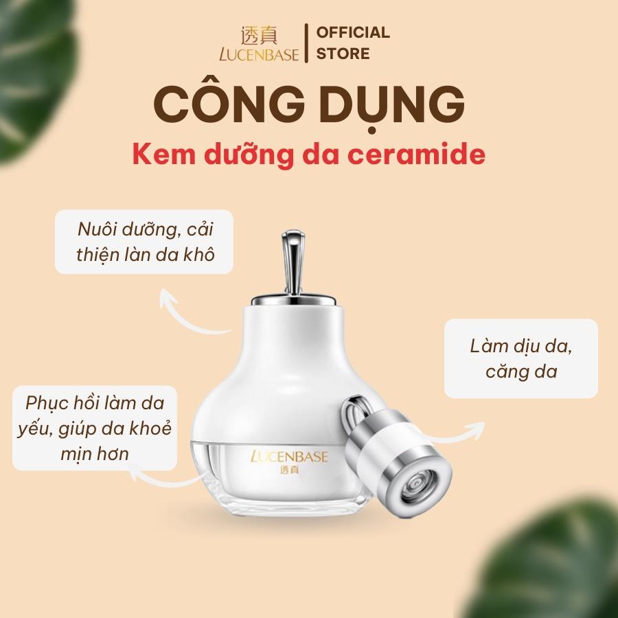 Kem dưỡng da ceramide LUCENBASE cấp ẩm, phục hồi da 50g