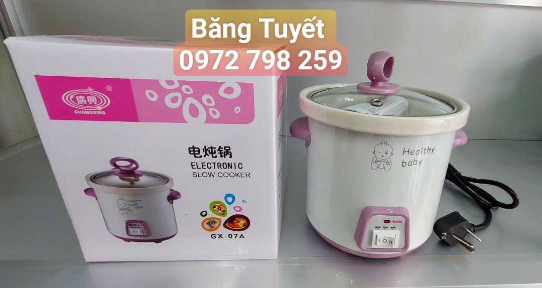 Nồi Chưng Yến, Tiềm, Nấu Cháo, Soup, hầm chậm bằng sứ dung tích 0,7 Lít