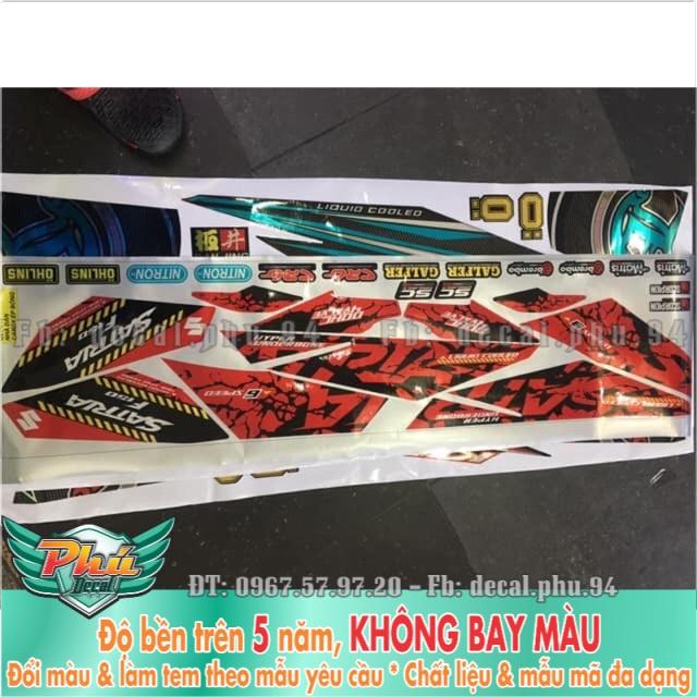 Tem rời satria đỏ đen