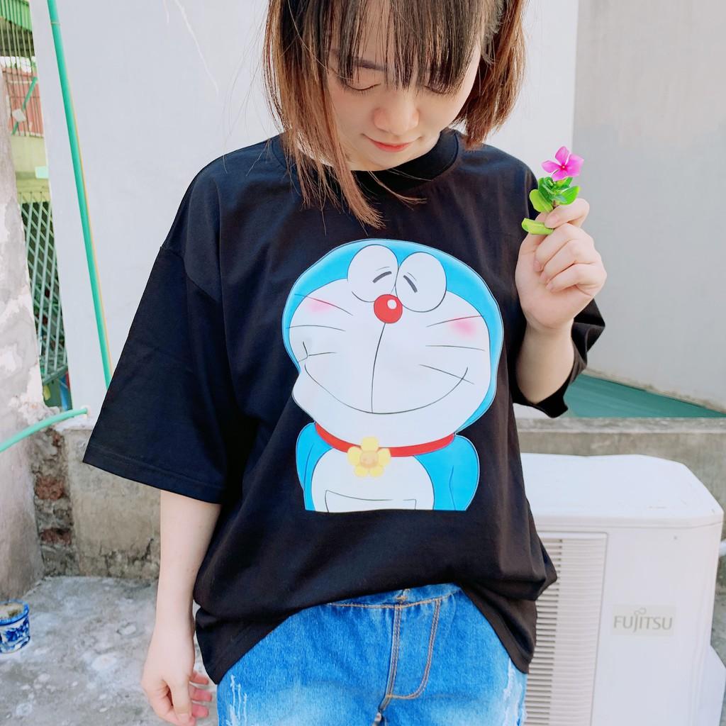 Áo Phông Nam Nữ In Hình Doremon Kute Chất Liệu Cao Cấp