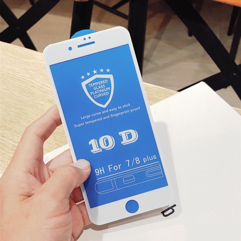 Kính cường lực 10D dành cho iPhone tặng kèm giấy lau màn hình