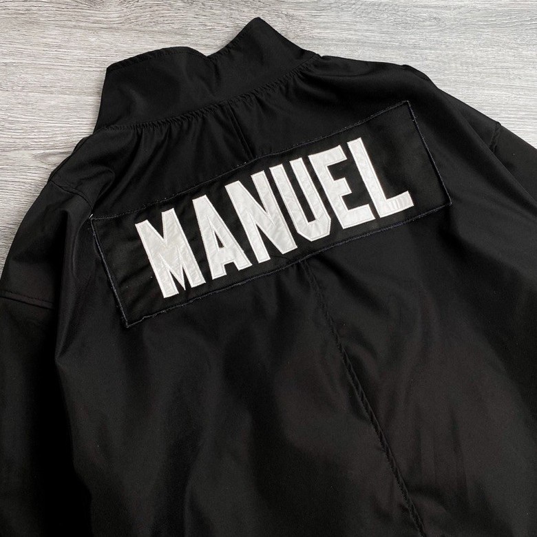 Áo khoác bomber Essential Manuel nam nữ chất dù oversize form rộng bóng chày unisex - Gin Store