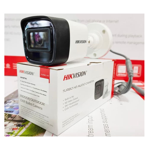 Camera An Ninh Độ Phân Giải 2K Tích Hợp Micro Truyền Âm Thanh Trên Cáp Đồng Trục HIKVISION DS-2CE16H0T-ITPFS - Hàng Chính Hãng