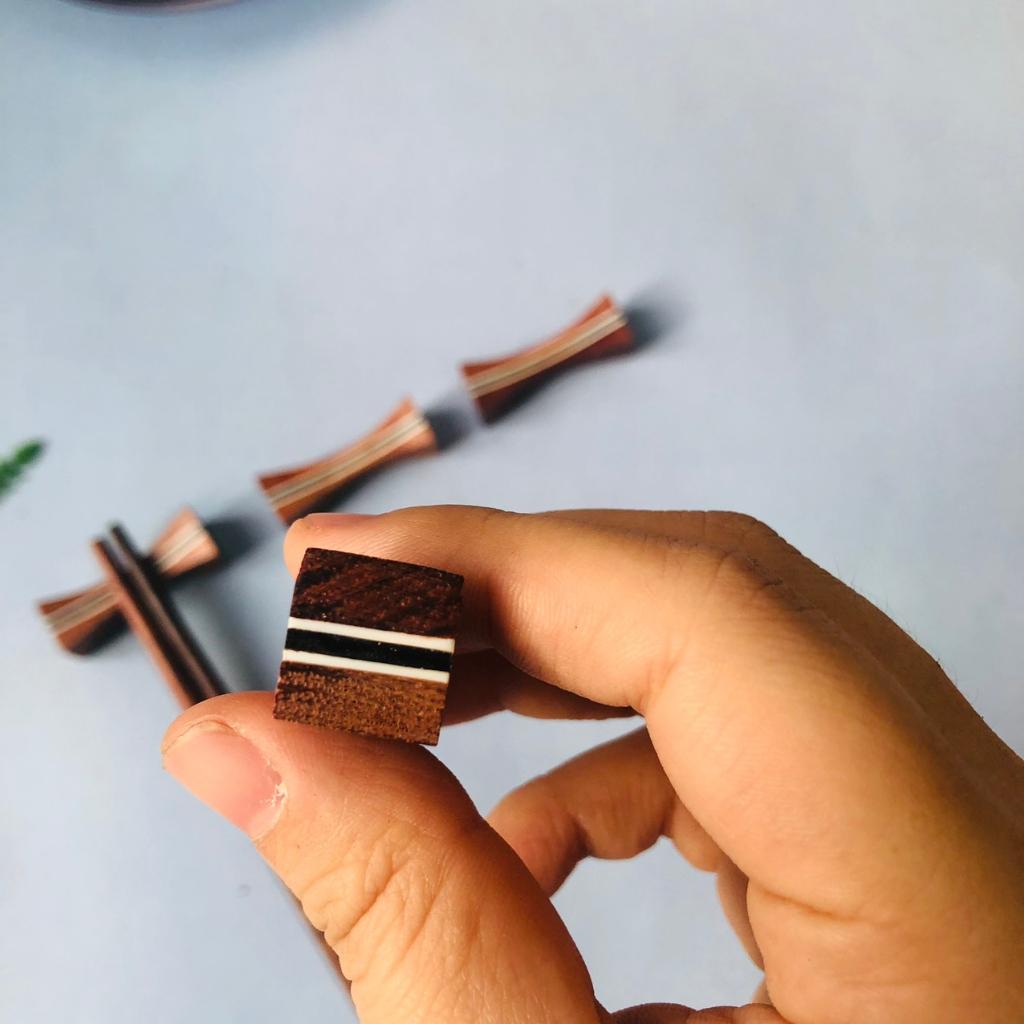 Gác/Kê Đũa Gỗ Hình Nơ Xinh Xắn, Thiết Kế Tối Giản Phong Cách Nhật Bản, Phụ Kiện Bàn Ăn Của Craft Closet