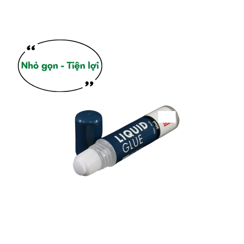 Keo dán giấy dành cho văn phòng dung tích 30ml HH Độ kết dính của keo cao, khô nhanh, an toàn, không độc hại cho người sử dụng