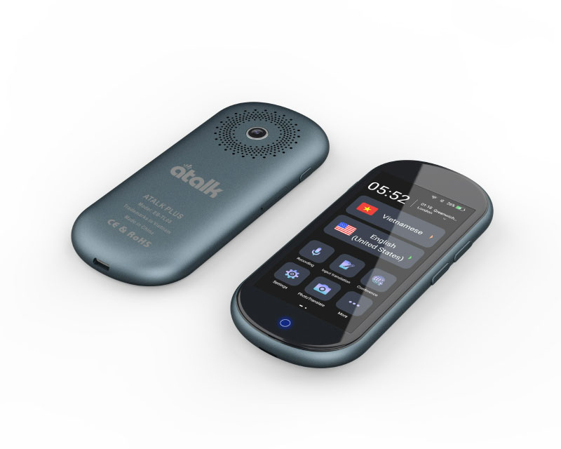 Máy Phiên Dịch Atalk Plus+ Cầm Tay Dịch 137 ngôn ngữ, Dịch offline, Dịch 2 chiều