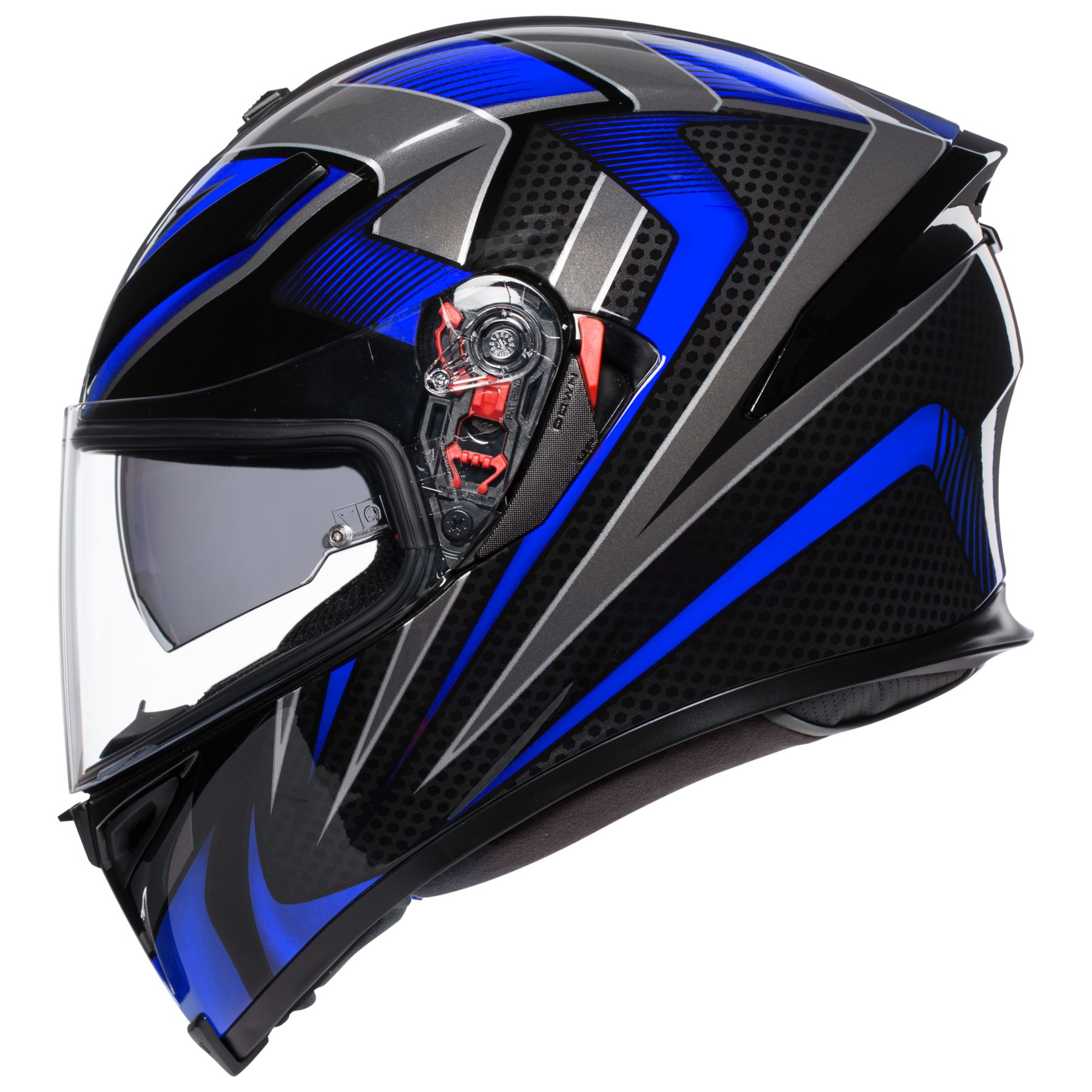 Nón Bảo Hiểm Fullface - AGV K-5 S HURRICANE 2.0 BLACK/BLUE - Hàng Nhập Khẩu Thương Hiệu Ý