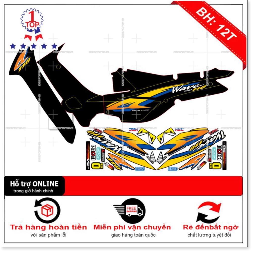 Tem rời dành cho wave nhỏ đời đầu 110 đen