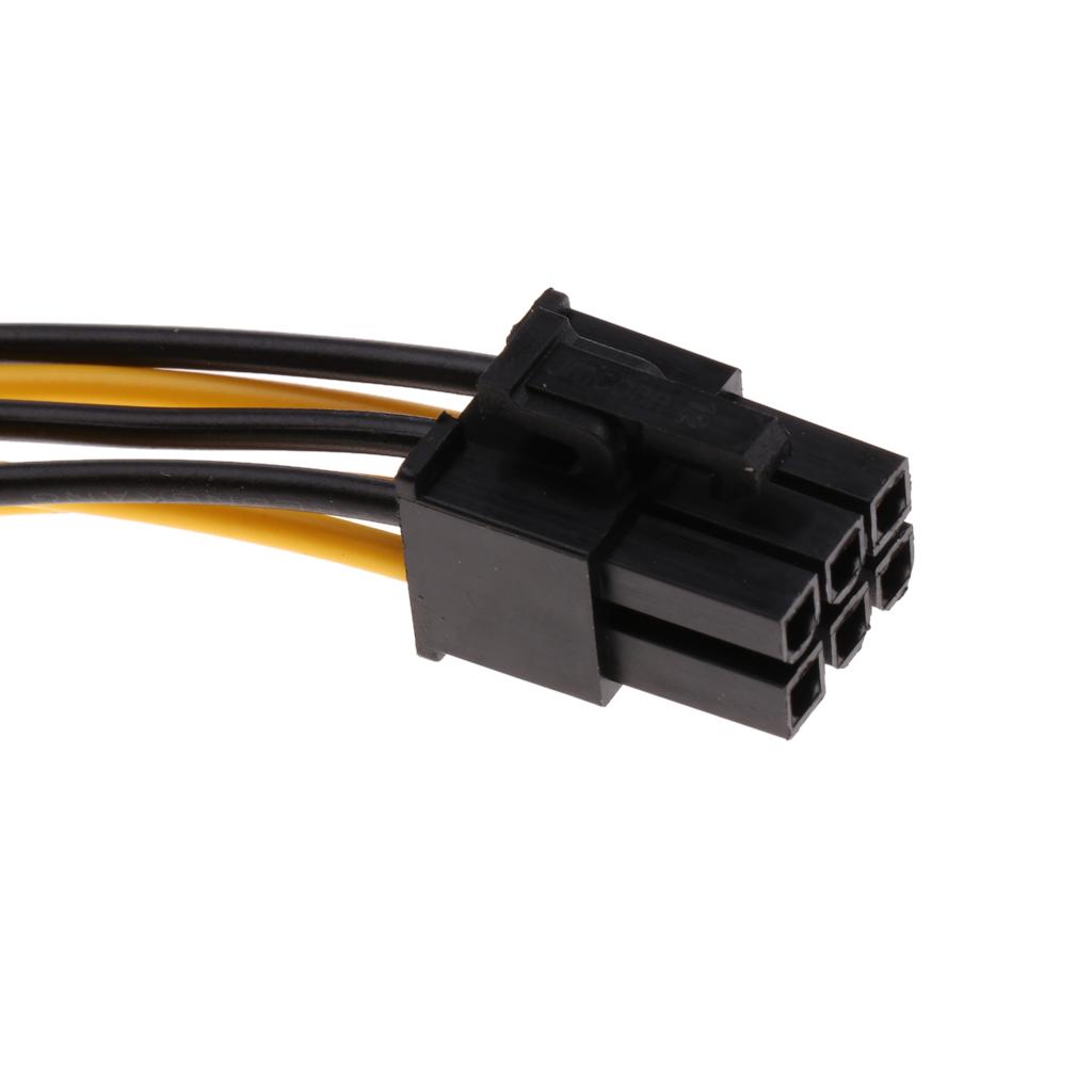PCI-E 6-pin To 6+2-pin Power Splitter Cable Graphics Video Card Cord