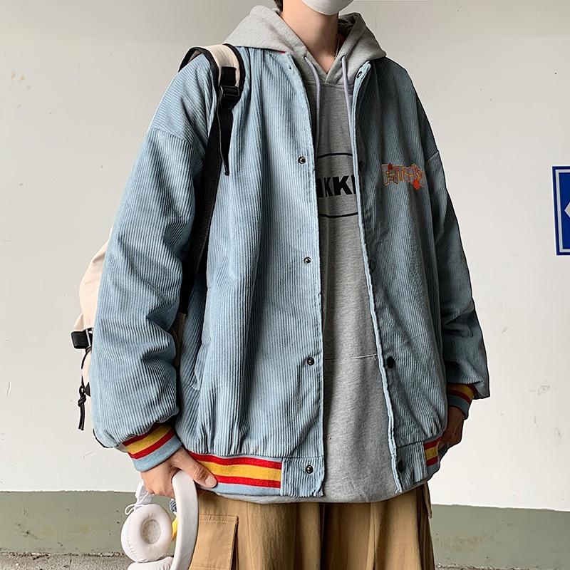 Áo khoác nhung nam nữ bomber unisex gió jacket cúc bấm form rộng local brand ulzzang phong cách hàn quốc đep FLYTOSKY
