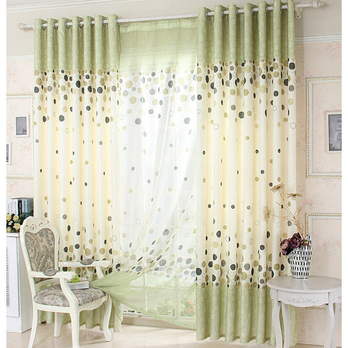 RÈM CỬA CHÂM BI TRÒN XANH XÁM SIZE 3M NGANG X 2M7 CAO
