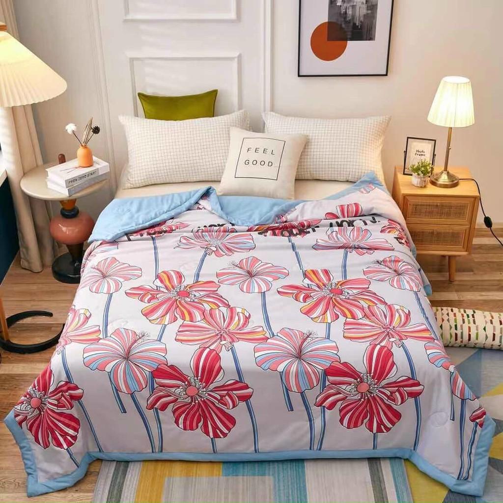 Chăn Cotton Đũi Zaza Home M2T bedding chăn hè nhập khẩu mềm mịn mát kich thước 2m x 2m2