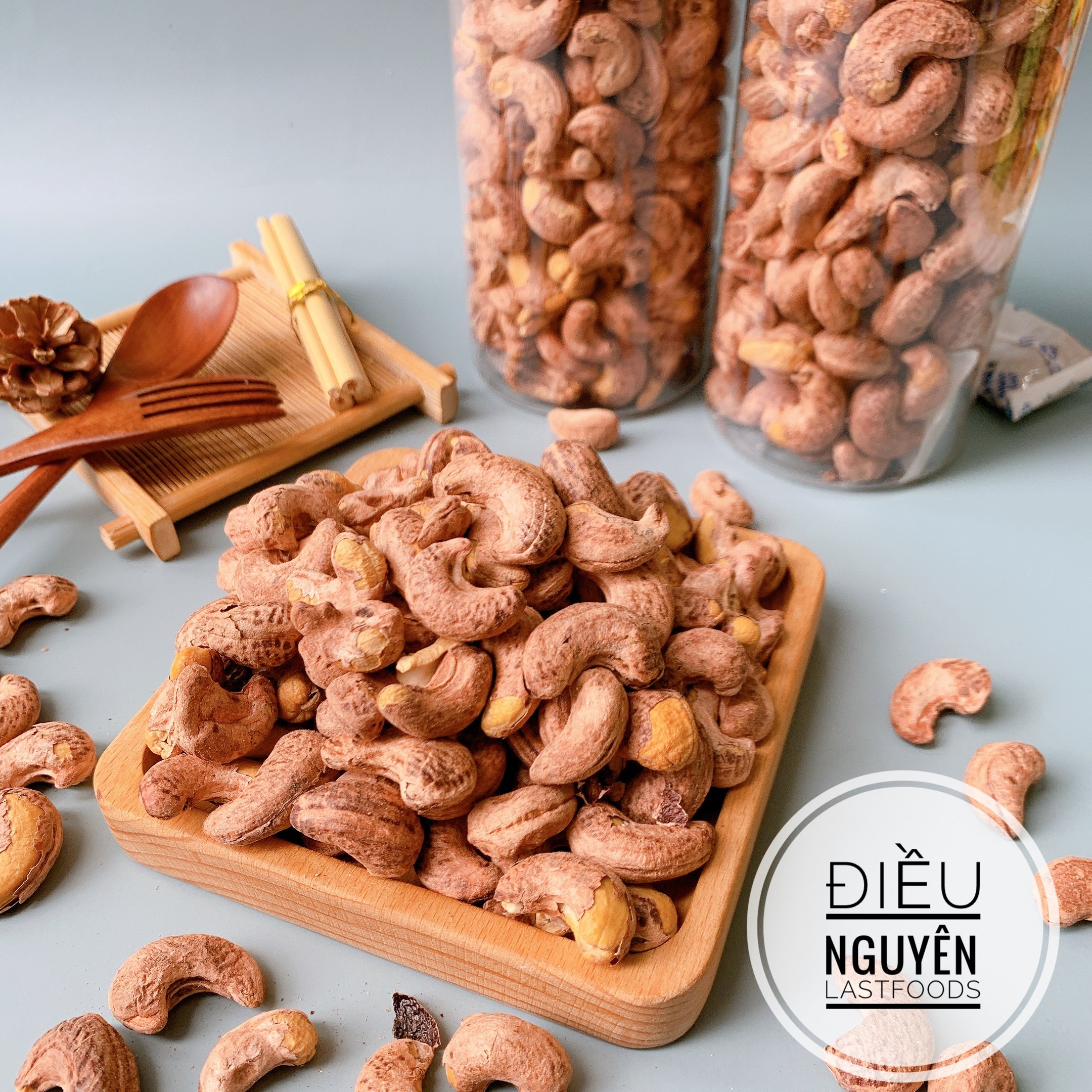 Hạt điều rang củi / rang muối / nguyên lụa bình phước /hạt dinh dưỡng