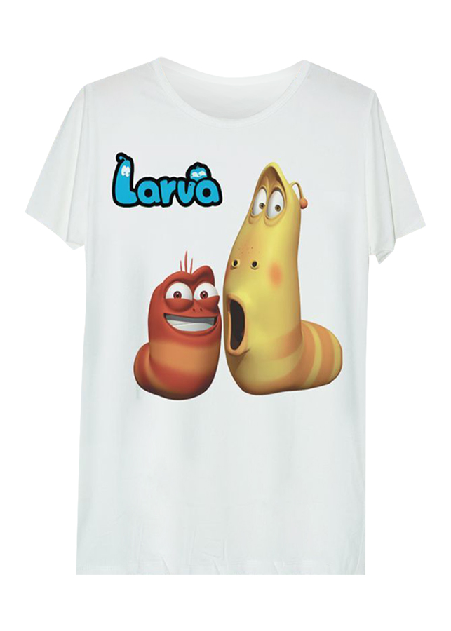Áo thun tay màu sâu Larva ATFF228