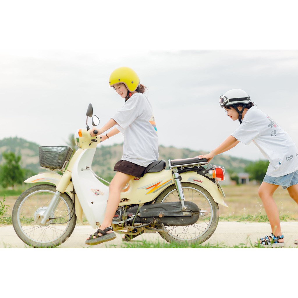 Mũ bảo hiểm nửa đầu màu trơn SRT ASA 05 kèm kính phi công, kính UV thời trang, cá tính - Hàng chính hãng