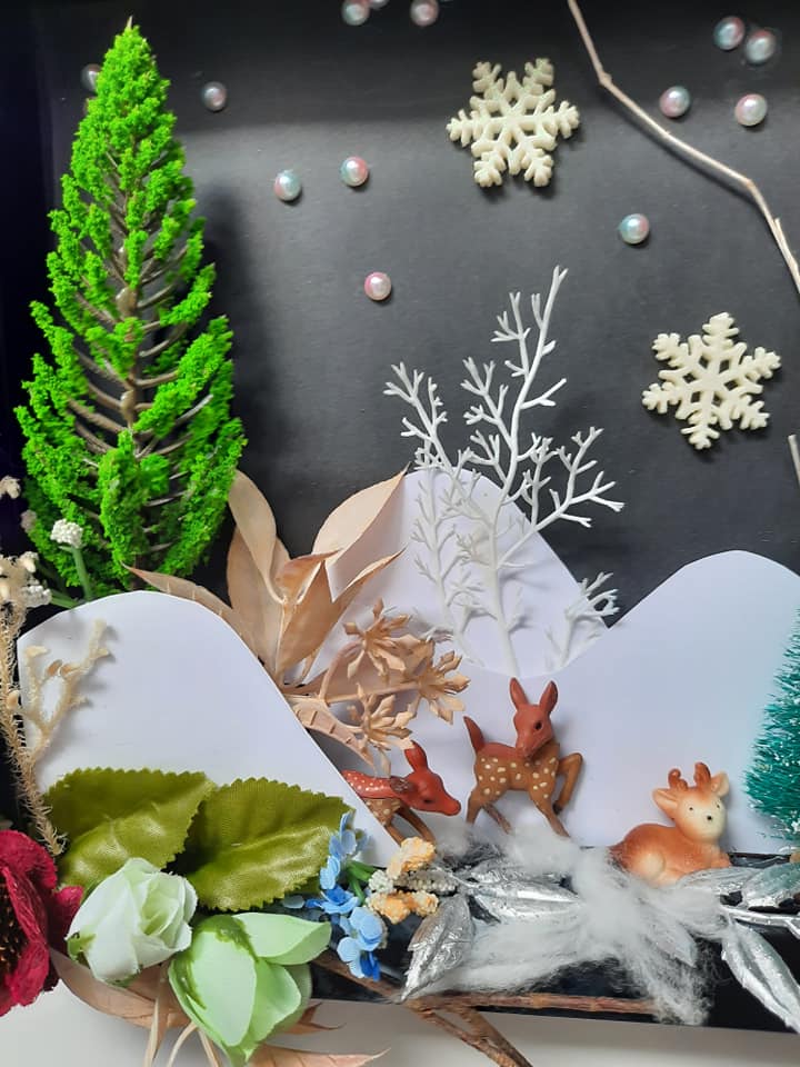 TRANH HOA KHÔ ĐÊM ĐÔNG