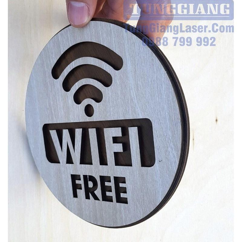 Mẫu bảng treo tường - Mẫu 03 “ Wifi free “