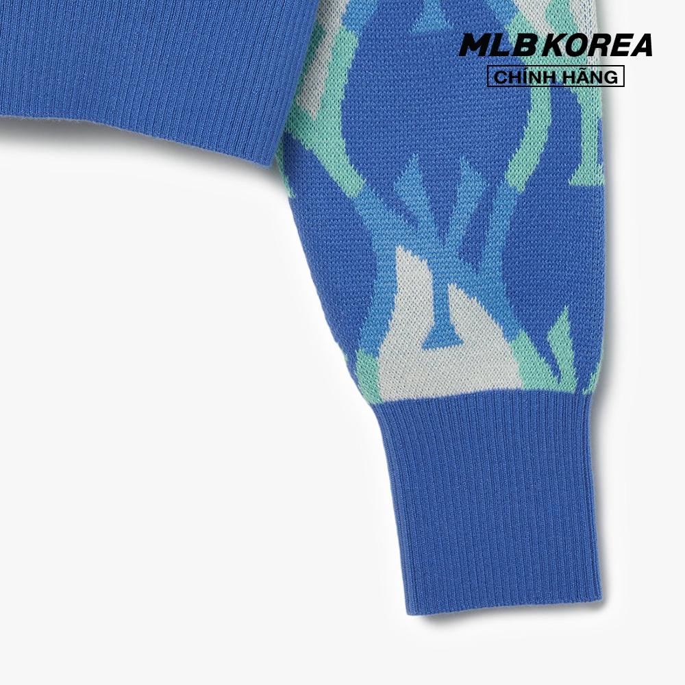 MLB - Áo khoác cardigan nữ dáng croptop Argyle Monogram 3FKCM0331