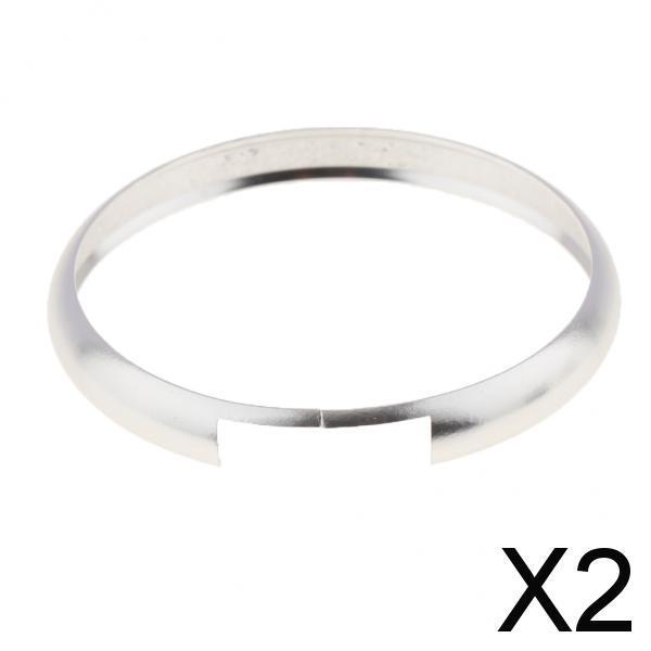 2x Aluminum Key Ring Decorative Chain for Clubman Countryman Silver