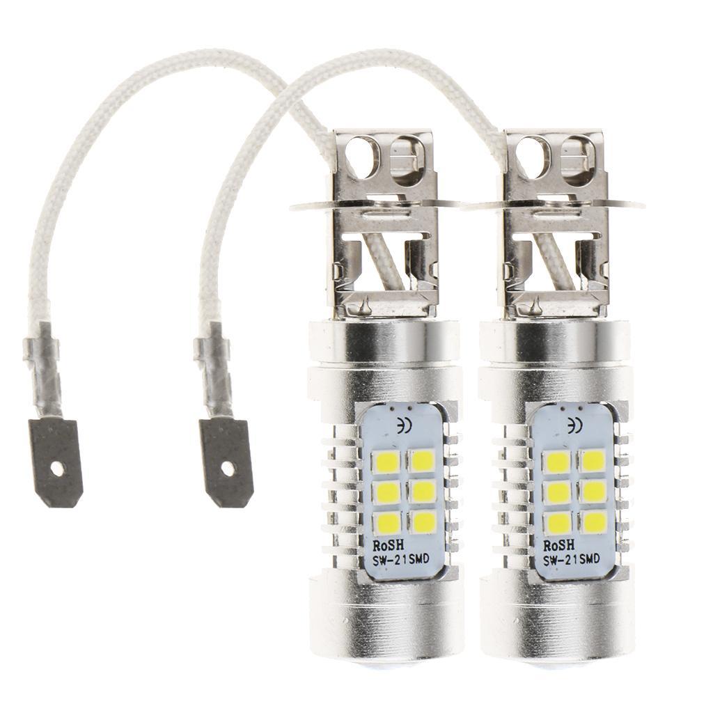 High Quality 2 Pcs Auto Fog Signal Turn Parking Light DRL Led