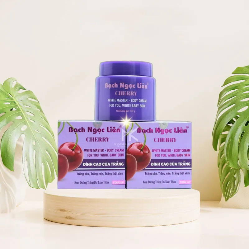 Kem dưỡng trắng body bạch ngọc liên cherry tím ĐỈNH CAO CỦA LÀM TRẮNG 120g