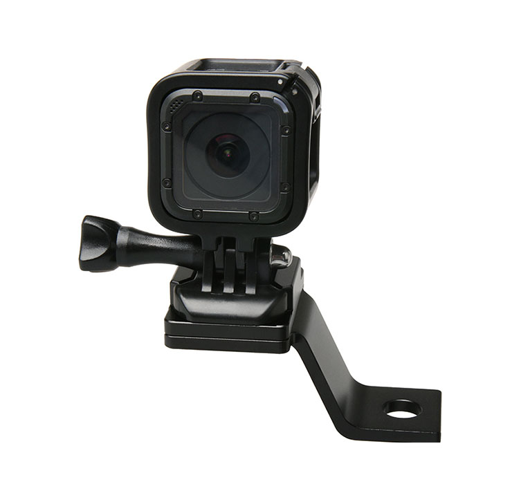 Miếng thép CNC gắn máy quay hành động GoPro vào chân gương xe máy