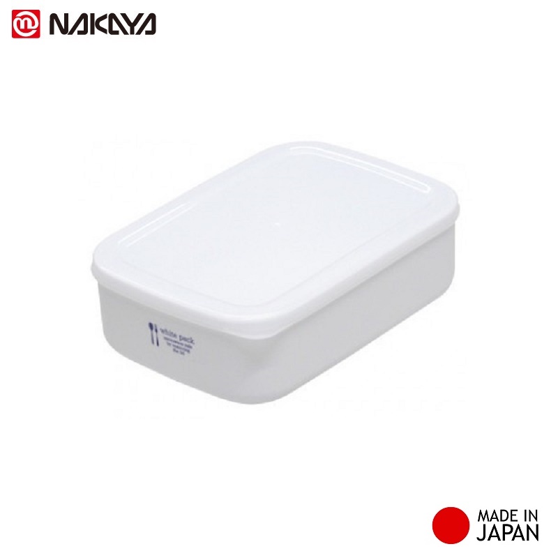 Hộp đựng thực phẩm chữ nhật Nakaya White Pack hàng nội địa Nhật Bản - Made in Japan