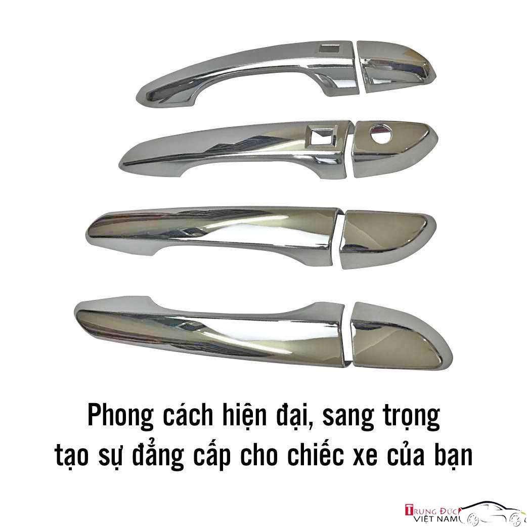 Ốp Tay Hõm Cửa Cho Dòng Xe HYUNDAI KONA Chất Liệu Nhựa ABS Mạ Crôm, Quà Tặng Khăn Lau Xe – Hàng Chính Hãng TDVN