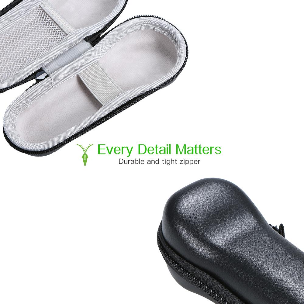 Forehead Thermometer Storage Bag Shockproof Waterproof Carrying Case with Soft Lining Mesh Bag Replacement for Braun