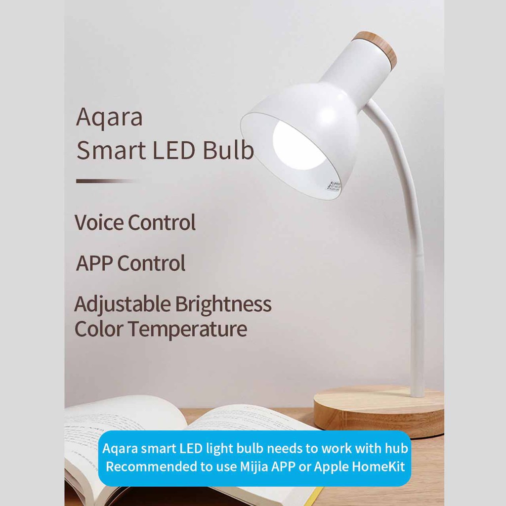 Bóng Đèn Thông Minh AQARA T1 LED Bulb Bản Zigbee - Chỉnh Nhiệt Màu 2700K-6500K, Chuẩn Chuôi E27 Đổi Màu, Hàng Chính Hãng, Bảo Hành 12 Tháng