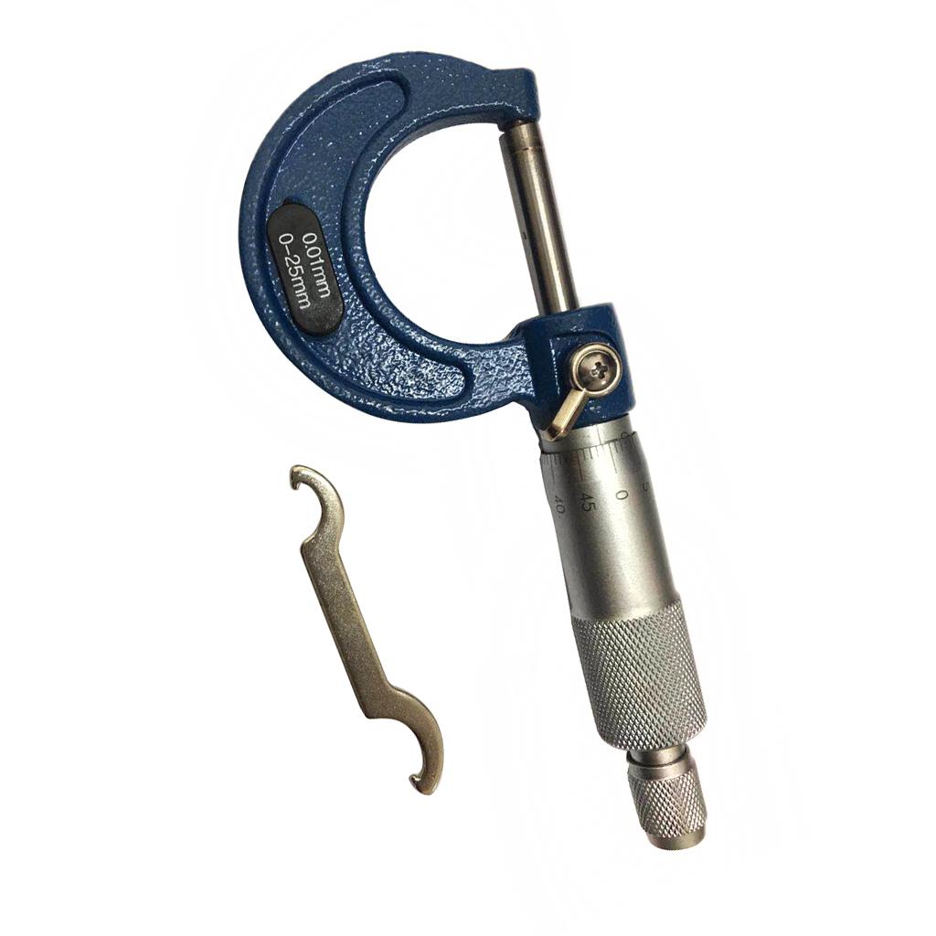 Máy đo Micromet Bên Ngoài Máy đo Công Cụ đo Lường Vernier 0-25mm