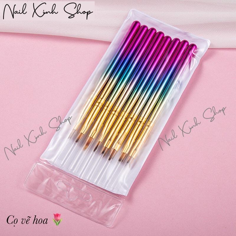 Bộ cọ nail vẽ hoa 8 cây chuyên dụng