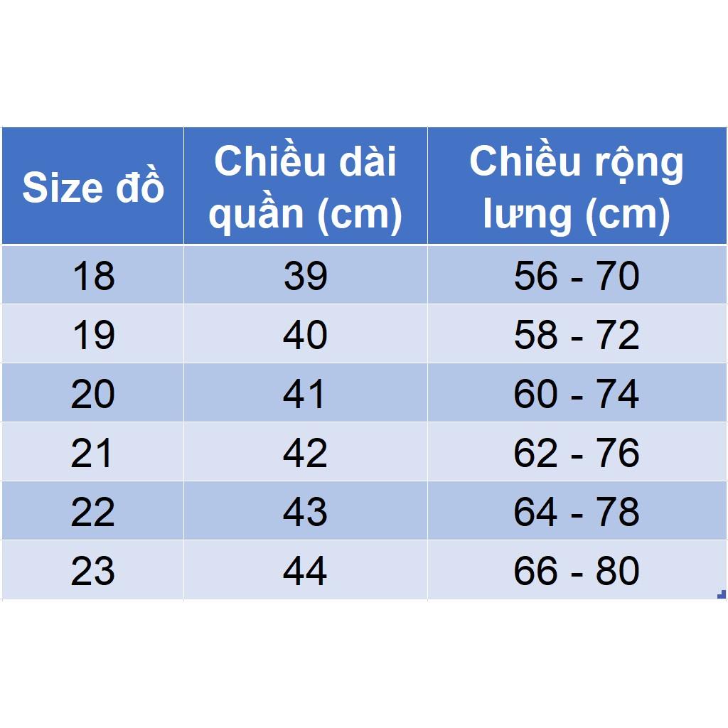 Quần short jean đùi cho bé trai size cồ