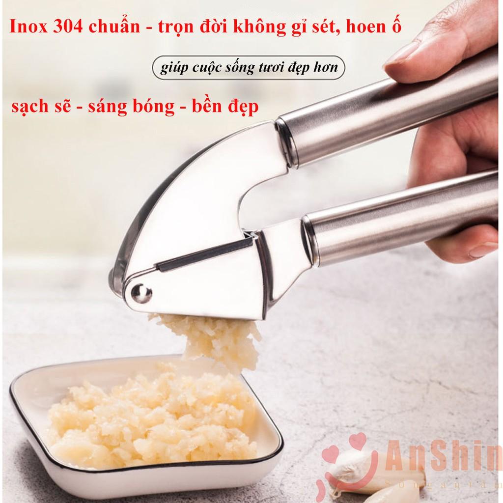 Dụng cụ ép tỏi Inox 304 cao cấp AnShin