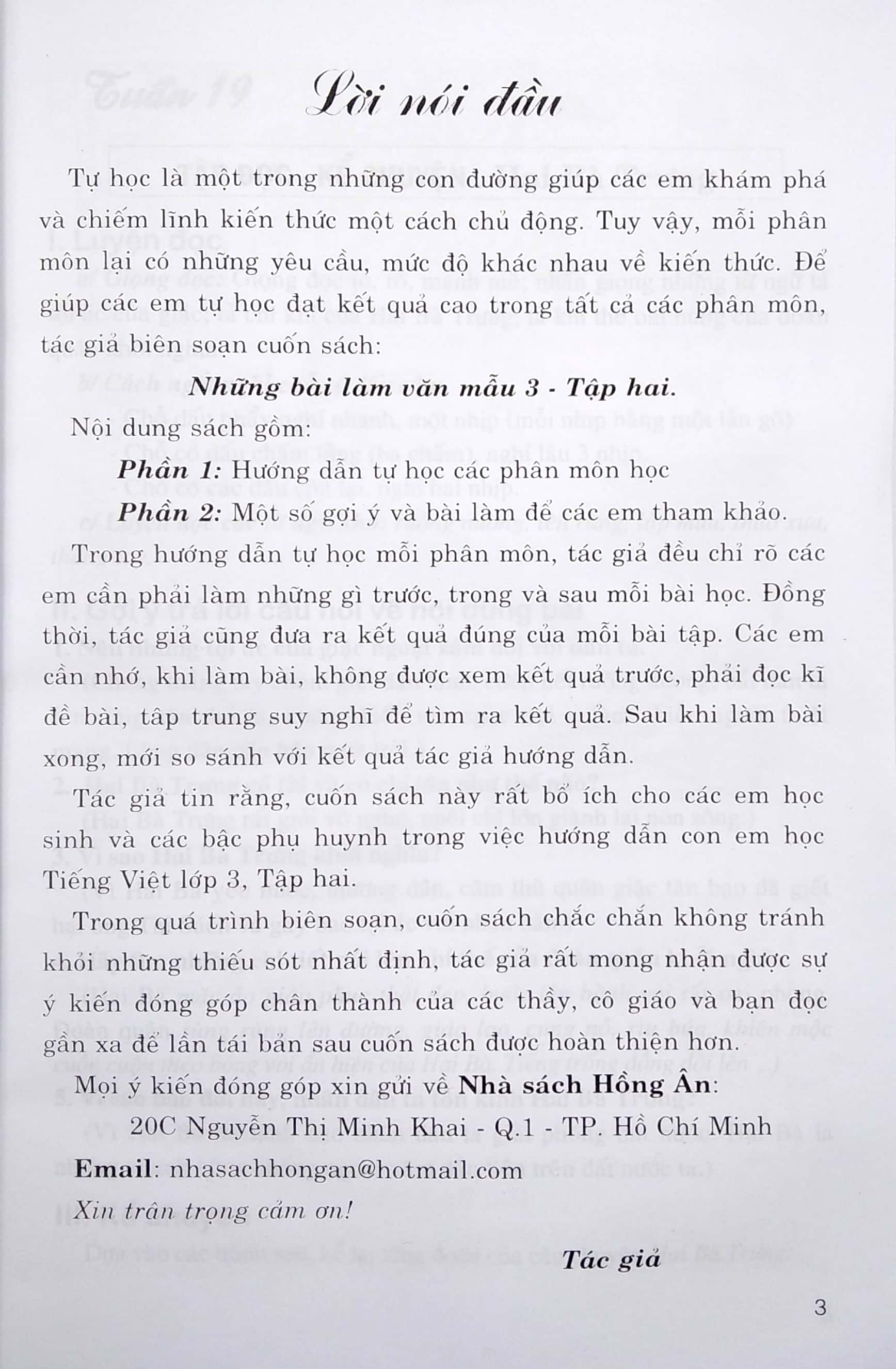 Những Bài Làm Văn Mẫu Lớp 3 - Tập 2