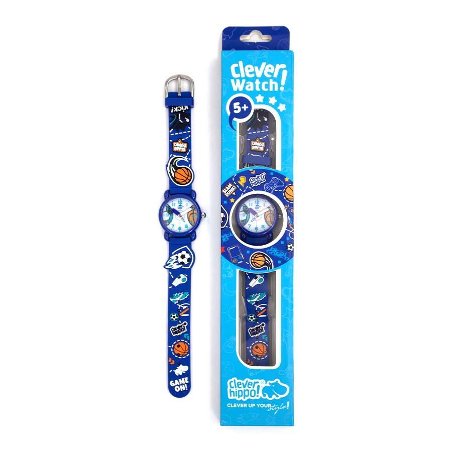 Đồng Hồ Trẻ Em Clever Watch - Active Sport Xanh Clever Hippo WB014/BLUE