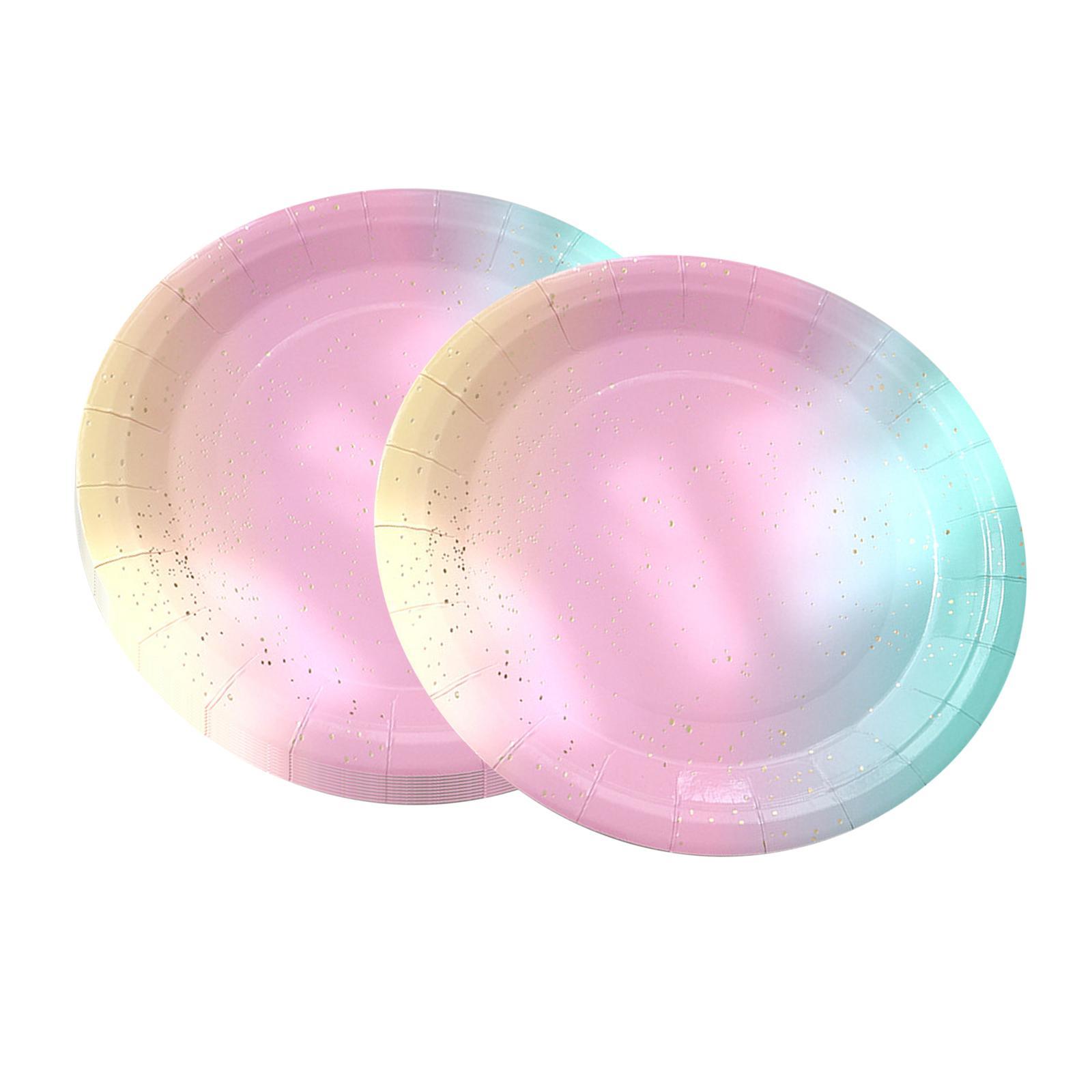 Dinnerware Set Paper Plates Banner Cups Tablecloths for Weddings Birthday